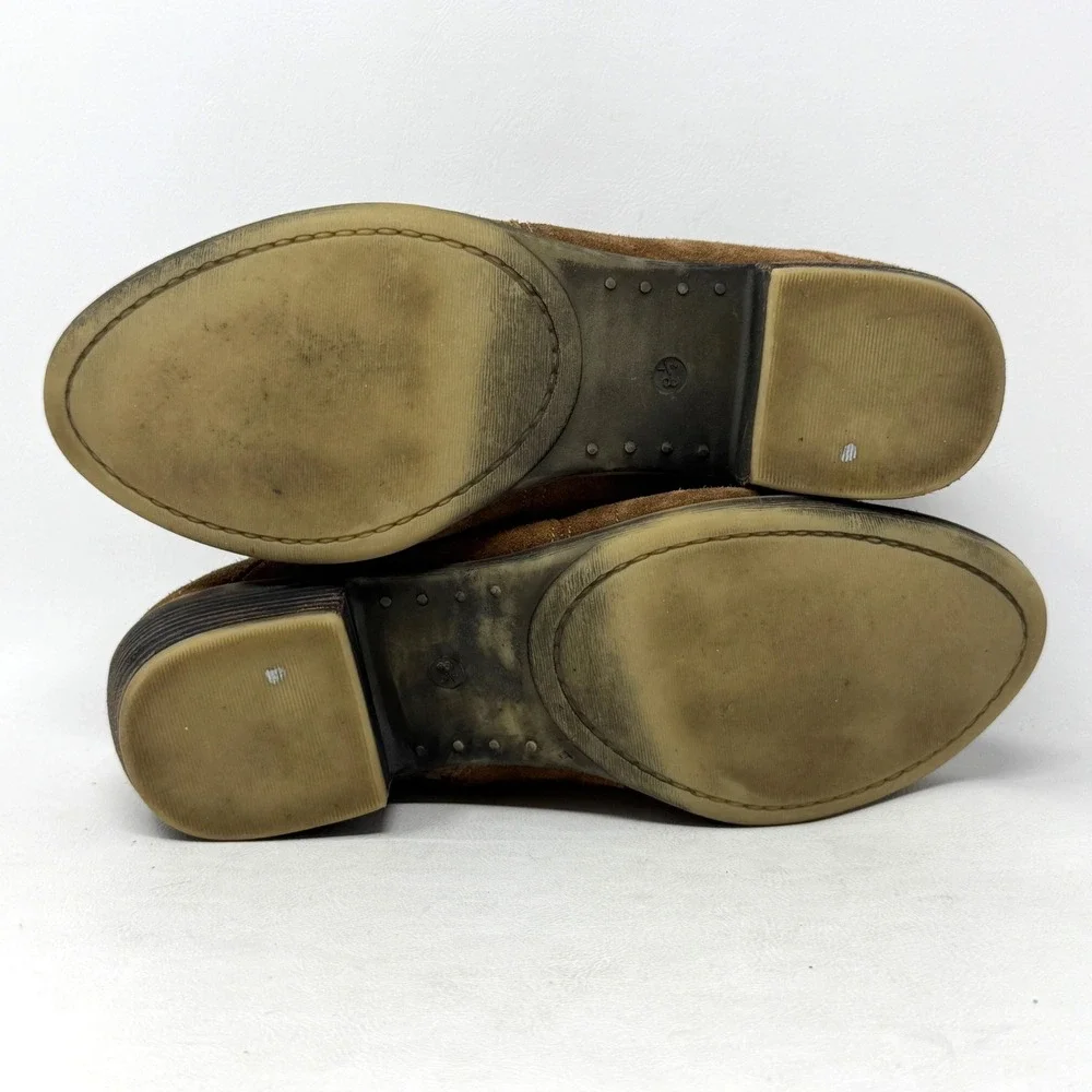 Skechers‎ Women Lovely Brown Suede Ankle Boots 8.5 Western Hipster Office Boho